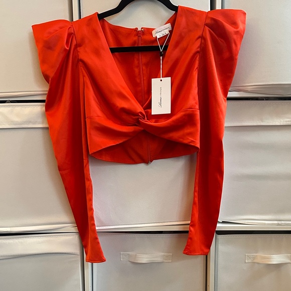 New! LOVERS + FRIENDS XXS Crop gorgeous blouse - Picture 9 of 10